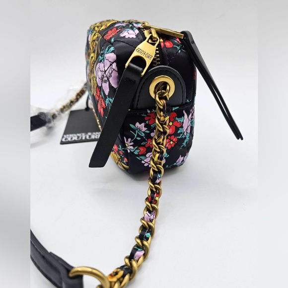 Versace Jeans Couture Floral Pattern Quilted Crossbody - Picture 4 of 14